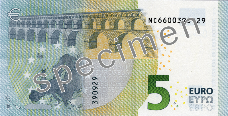 Гръб на €5